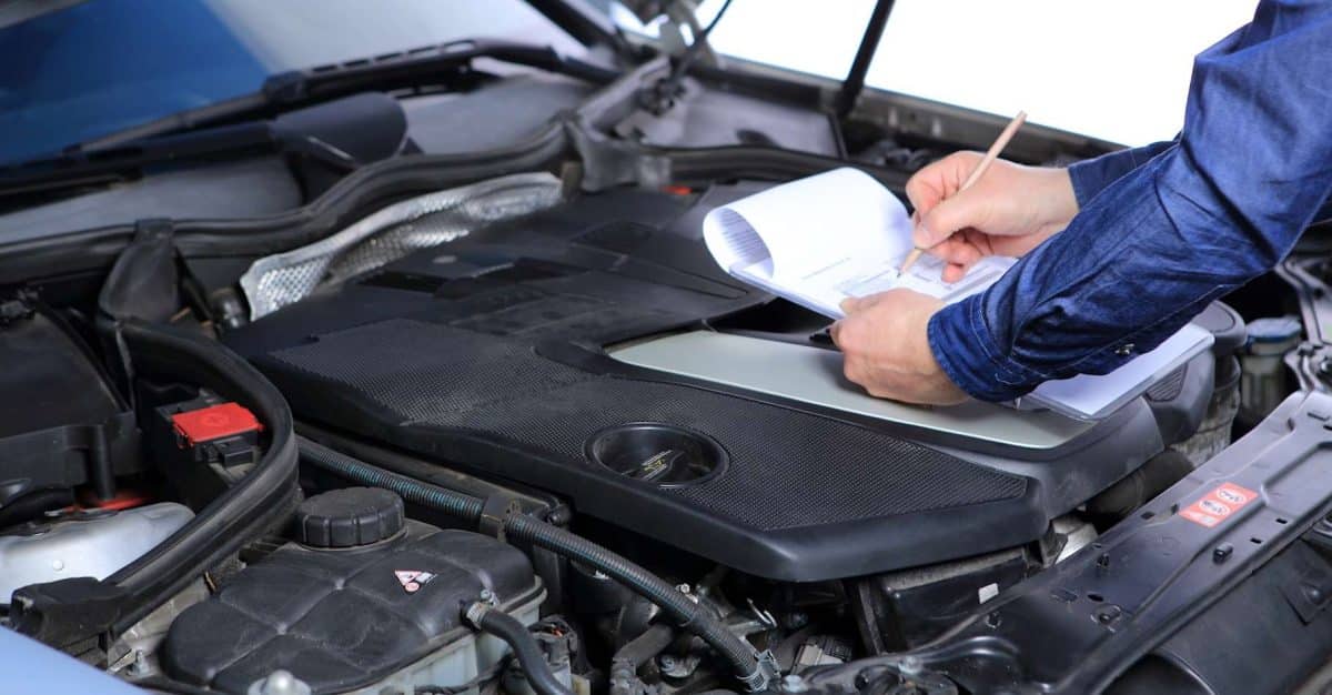Contrôle technique d'une voiture
