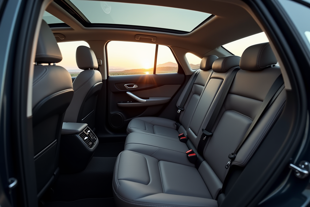 Espace passagers Peugeot 408 intérieur lumineux